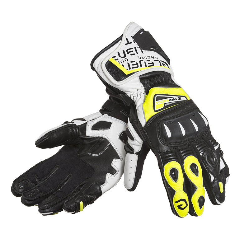 02-RC-Pro-White-Yellow Vendita guanti da moto a Piacenza
